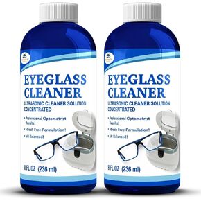 Ultrasonic Eyeglass Cleaner: Ultrasonic Cleaner Solution Concentrate Engineered Specifically as an Ultrasonic Glasses Cleaner for use in Sonic and Ultrasonic Machines. (2) in Saudi Arabia
