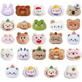 24PCS Goodie Bags Stuffers Plush Cute Pins for Backpacks Decorations Hat Clothes Accessories Valentine's Gift Bulk Birthday Return Gifts. in Saudi Arabia