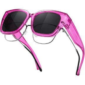 Polarized Fit Over Glasses Sunglasses for Women Men UV400 Protection,TR90 Cover Shades Driving in Saudi Arabia