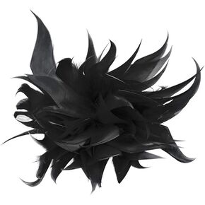 Multi-functional Feather Flower Hair Clip Pin for Women Girl Feather Brooch Corsage for Hat Bag Dress Party Christmas Decoration(Red) in Saudi Arabia