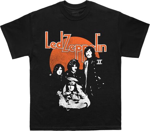 Led Zeppelin Unisex Adult Official Merch Red Sun Photo T-Shirt in Saudi Arabia