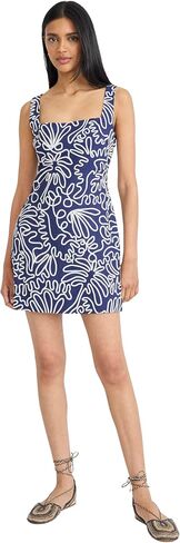Womens Chic Geometric Square Neck Sleeveless Mini Dress for Summer Vacation & Birthday Parties in Saudi Arabia
