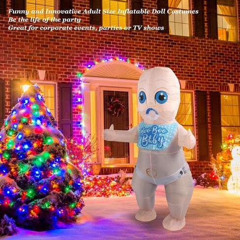 Zerodis Inflatable Baby Costume Funny Lightweight Adult Blow Up Costume for Cosplay Events, #111, Zerodisbo5dyexk8u in Kuwait