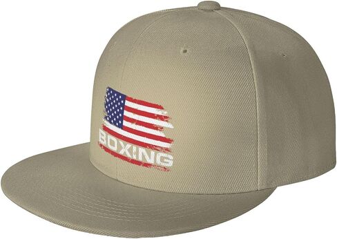 Boxing USA Flag Trucker Snapback Hats for Men Baseball Cap Flat Bill Dad Hats in Saudi Arabia