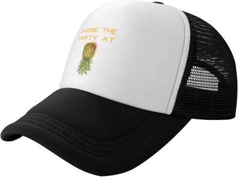 Upside Down Pineapple Play Well with Others Funny Swinger Hat Adjustable Dad Trucker Hats Classic Baseball Cap Black in Saudi Arabia