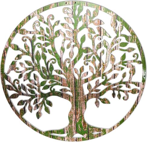 Venodeco Tree Of Life Wall Art | Metal-Wood | House Gift, Wall Decor, Wall Hanging, Wall Decor, Nautical Wall Tree in Saudi Arabia