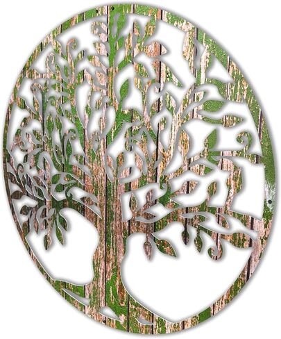 Venodeco Tree Of Life Wall Art | Metal-Wood | House Gift, Wall Decor, Wall Hanging, Wall Decor, Nautical Wall Tree in Saudi Arabia