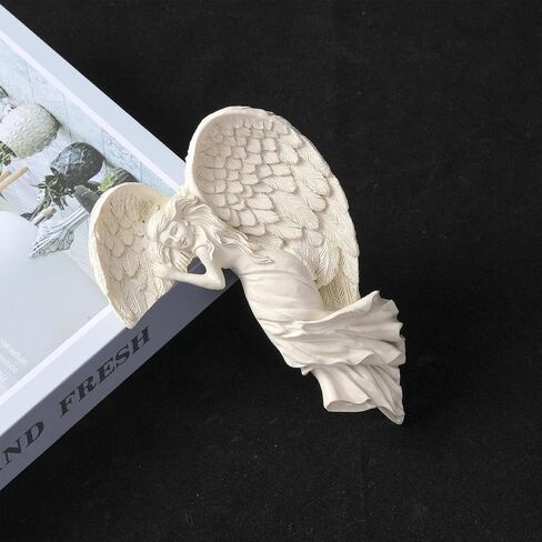 Corner Angel with Wing Sculpture - Door Frame Wall Decor, 3D Angel Statue for Home (Right) in Saudi Arabia