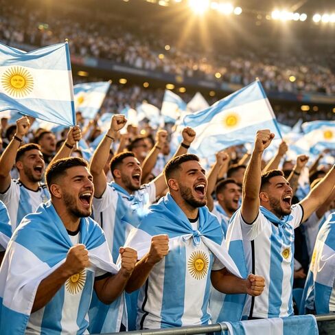 Argentina Flag Cape Cloak for International Sports Tournaments,Football Party Supplies， Game Day, Sporting Events, and Patriotic Celebrations (Argentina) in Saudi Arabia