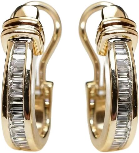 Fashionable Women's Hoop Earrings, for Women Party Wedding Minimalist Trendy Everyday Ear Jewelry Statement Gift in Saudi Arabia