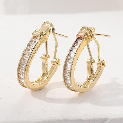 Fashionable Women's Hoop Earrings, for Women Party Wedding Minimalist Trendy Everyday Ear Jewelry Statement Gift in Saudi Arabia