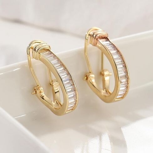 Fashionable Women's Hoop Earrings, for Women Party Wedding Minimalist Trendy Everyday Ear Jewelry Statement Gift in Saudi Arabia