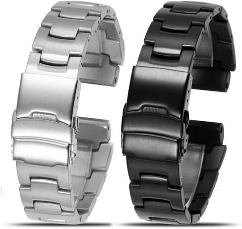 18mm Solid Stainless Strap Fit For Casio PROTREK PRG-260 PRG-270 PRG-550 PRW-3500/2500/5100 Strap Metal Replacement Wristband in Saudi Arabia