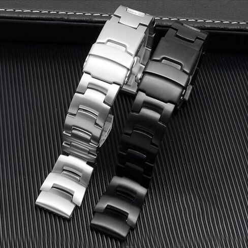 18mm Solid Stainless Strap Fit For Casio PROTREK PRG-260 PRG-270 PRG-550 PRW-3500/2500/5100 Strap Metal Replacement Wristband in Saudi Arabia