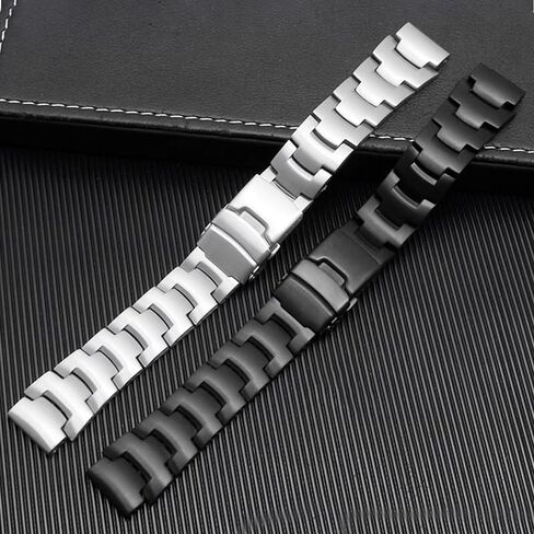 18mm Solid Stainless Strap Fit For Casio PROTREK PRG-260 PRG-270 PRG-550 PRW-3500/2500/5100 Strap Metal Replacement Wristband in Saudi Arabia