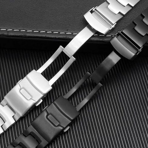 18mm Solid Stainless Strap Fit For Casio PROTREK PRG-260 PRG-270 PRG-550 PRW-3500/2500/5100 Strap Metal Replacement Wristband in Saudi Arabia