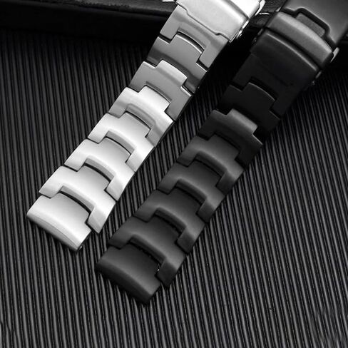 18mm Solid Stainless Strap Fit For Casio PROTREK PRG-260 PRG-270 PRG-550 PRW-3500/2500/5100 Strap Metal Replacement Wristband in Saudi Arabia