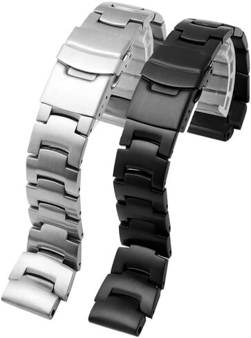 18mm Solid Stainless Strap Fit For Casio PROTREK PRG-260 PRG-270 PRG-550 PRW-3500/2500/5100 Strap Metal Replacement Wristband in Saudi Arabia