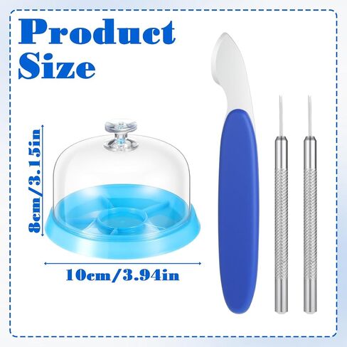 Watch Movement Dust Cover Watch Storage BoxWatch Parts Tray 5 Slots Watchmaking Tools Tray Storage Box Repair Spares Kit for Crafts Screw Component Hardware Parts with 3 Small Tools in Saudi Arabia