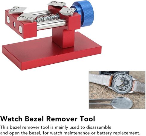 Oumefar Watch Bezel Remover Tool, Stainless Steel Watch Press Tool Bezel Baffle Removal Tool Hold The Bezel of Watch for Watch Manufactures, Watch Repairs Tools(Red) in Kuwait