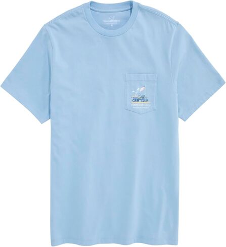 Vineyard Vines Men's Painted Americana Truck Short-Sleeve Pocket Tee in Kuwait