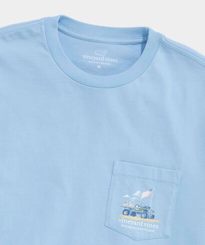 Vineyard Vines Men's Painted Americana Truck Short-Sleeve Pocket Tee in Kuwait