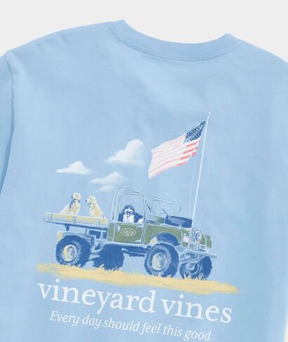 Vineyard Vines Men's Painted Americana Truck Short-Sleeve Pocket Tee in Kuwait