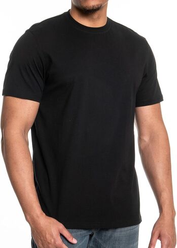 Luxe-T Men’s Premium Cotton T-Shirt – Regular Fit Crew Neck Tee, Soft Fine Yarn Fabric in Kuwait