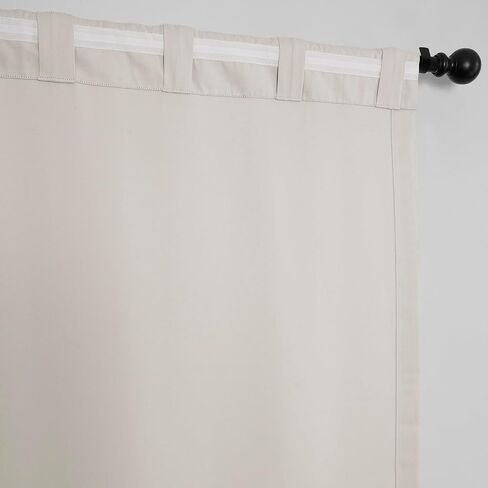HPD Half Price Drapes Polyester Extra Wide Room Darkening Curtains for Bedroom 96 Inches Long (1 Panel), 100W x 96L Curtains for Living Room Home Decor, Alabaster Beige in Kuwait