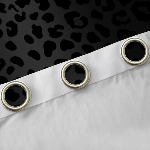 Feelyou Leopard Blackout Curtains (2 Panels, 38 x 54 Inch) Cheetah Print Curtains for Bedroom Living Room Children Black Wild Animal Darkening Dreapes Safari Window Treatments in Saudi Arabia