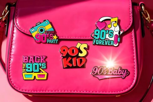 9Pcs Funny 90s Enamel Pin, Novelty Cartoon Cute Pins for Hats, Backpacks, Bags and Lanyards in Saudi Arabia