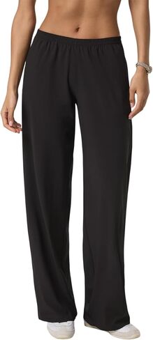 Songling Womens Wide Leg Pants Pull On Stretchy Work Dress Pants Mid Rise Business Casual Trousers with Pockets in Saudi Arabia