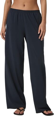 Songling Womens Wide Leg Pants Pull On Stretchy Work Dress Pants Mid Rise Business Casual Trousers with Pockets in Saudi Arabia