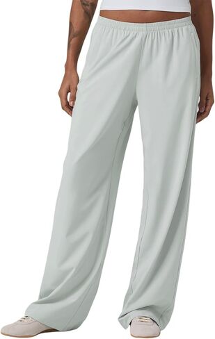 Songling Womens Wide Leg Pants Pull On Stretchy Work Dress Pants Mid Rise Business Casual Trousers with Pockets in Saudi Arabia