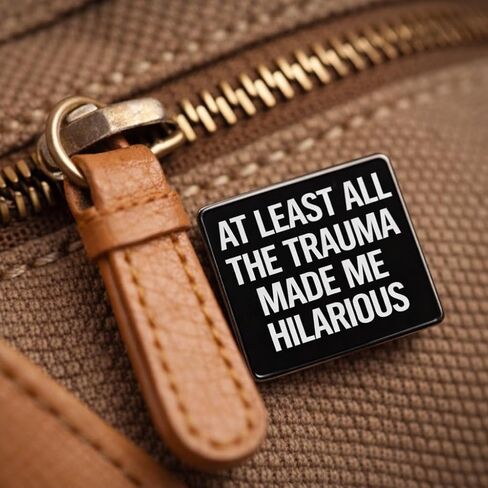 Funny Sarcastic Quote Pin - Internet Humor Enamel Pins Brooch for Backpacks, Jackets, Hats. Black self-deprecating Brooches Gifts for Friends, Adults, Coworkers. in Saudi Arabia