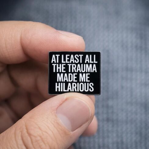 Funny Sarcastic Quote Pin - Internet Humor Enamel Pins Brooch for Backpacks, Jackets, Hats. Black self-deprecating Brooches Gifts for Friends, Adults, Coworkers. in Saudi Arabia