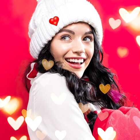 SEWACC 20pcs Red Heart Luminous Brooch Pins, Glowing Lapel Pins for Valentine’s Day Party Decorations in Saudi Arabia
