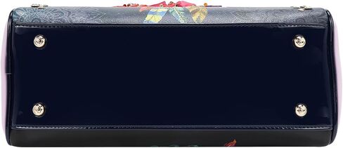 Nicole Lee Boston Bag, Dream Comes True Collection, Vegan Leather, Floral Embellished, Two-Way Zip Top, Gold Hardware, with Crossbody Strap FALL DREAM COMES TRUE in Saudi Arabia
