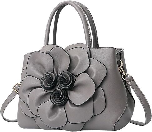 Purses and Handbags for Women Top Handle Satchel Leather Floral Shoulder Crossbody Bags Ladies Evening Party Tote Red in Saudi Arabia