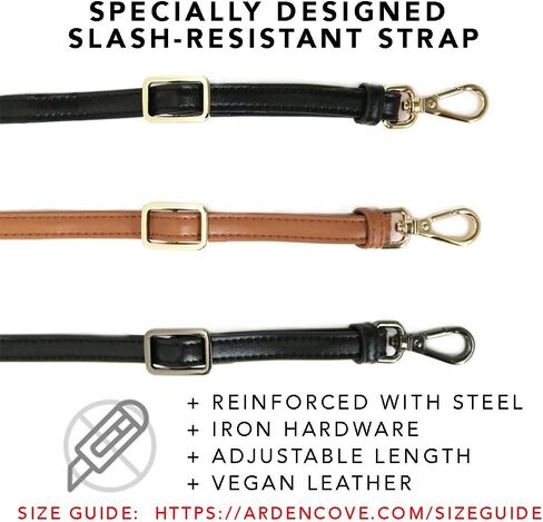 Anti-Theft Waterproof Mini Cross-Body Bag with Adjustable Faux Leather Strap with Classic Hardware in Saudi Arabia