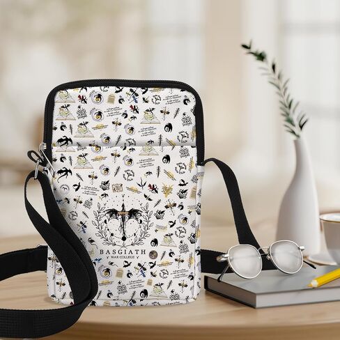 Fourth Merch Wing Crossbody Bag Dragon Rider Fans Gift 4th Wing Book Lover Travel Shoulder Bag Bookish Merchandise, Gifts for Rider Fans Bookworm Librarian Bookish Merchandise in Saudi Arabia