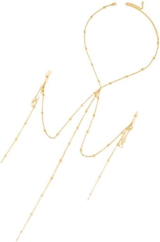 Gold Body Chain with Beads Rhinestone Star Adjustable Chest Chain Non-Piercing Nipple Jewelry Tassel Dangle Fake Nipple Ring Necklace Body Jewelry for Women in Kuwait