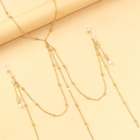 Gold Body Chain with Beads Rhinestone Star Adjustable Chest Chain Non-Piercing Nipple Jewelry Tassel Dangle Fake Nipple Ring Necklace Body Jewelry for Women in Kuwait