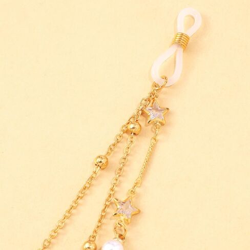 Gold Body Chain with Beads Rhinestone Star Adjustable Chest Chain Non-Piercing Nipple Jewelry Tassel Dangle Fake Nipple Ring Necklace Body Jewelry for Women in Kuwait