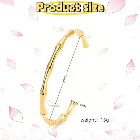 A 2-Piece Set of Large Golden Bamboo Hoop Earrings and Bracelet - 90s Style Hip-Hop Jewelry for Women, Suitable for Both Parties and Daily Wear in Saudi Arabia