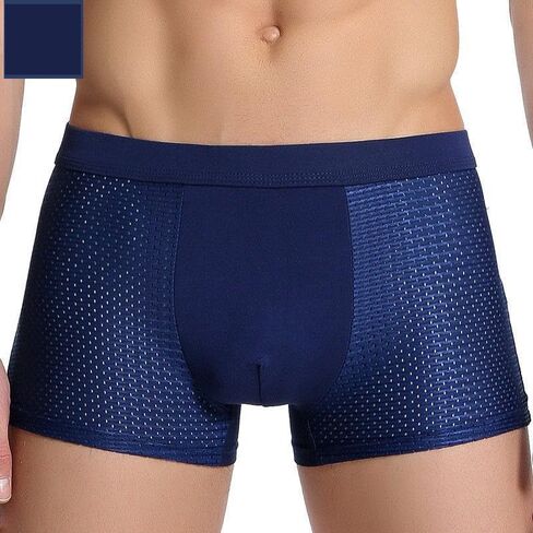 Ice Silk Men's Underwear - Mesh Boxer Briefs Breathable Trunks in Kuwait