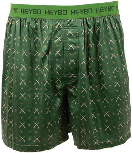 Heybo Preformance Boxers - Green Crossed Guns, Size: Small in Saudi Arabia