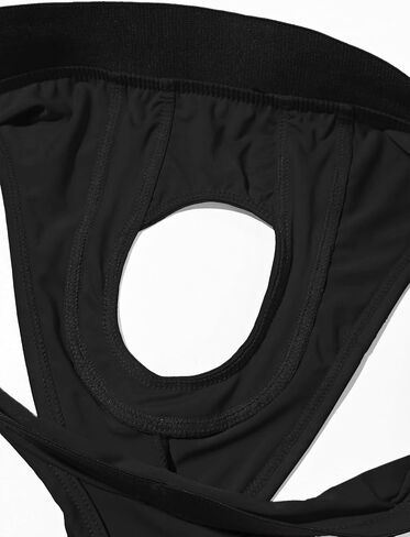 Mens Thong Underwear Athletic Supporter Sexy Thong Cutout Breathable Underwear for Gym in Saudi Arabia
