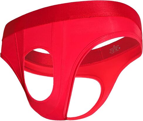 Mens Thong Underwear Athletic Supporter Sexy Thong Cutout Breathable Underwear for Gym in Saudi Arabia