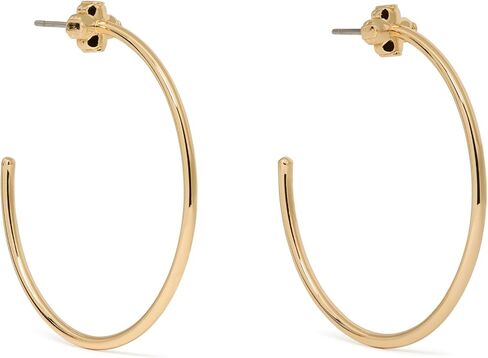 Kate Spade New York Brass Spade Flower Hoop Earrings in Kuwait